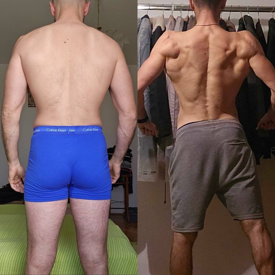 Marko before and after back