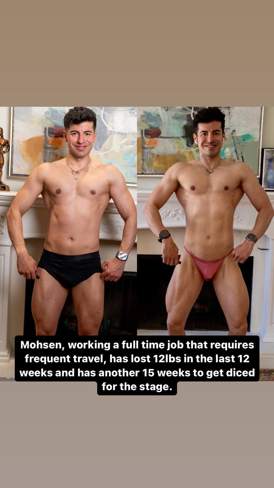 Mohsen before and after